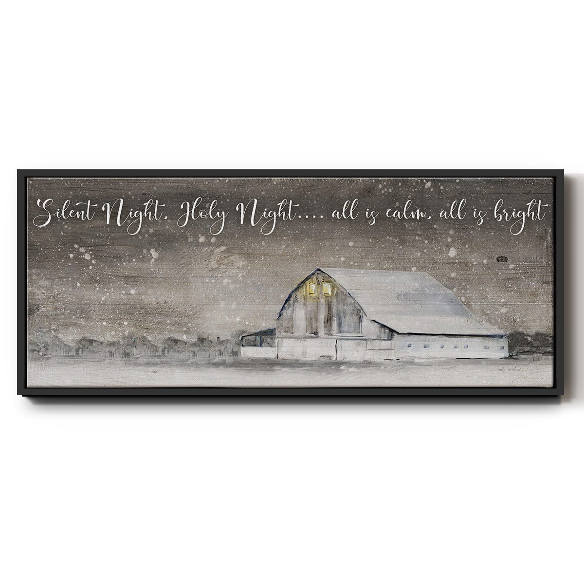 Silent Night - Floater Framed Canvas Print