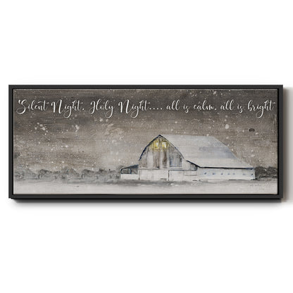 Silent Night - Floater Framed Canvas Print