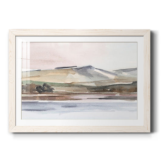 Autumn Mountain Valley I - Barnwood Framed Art Print