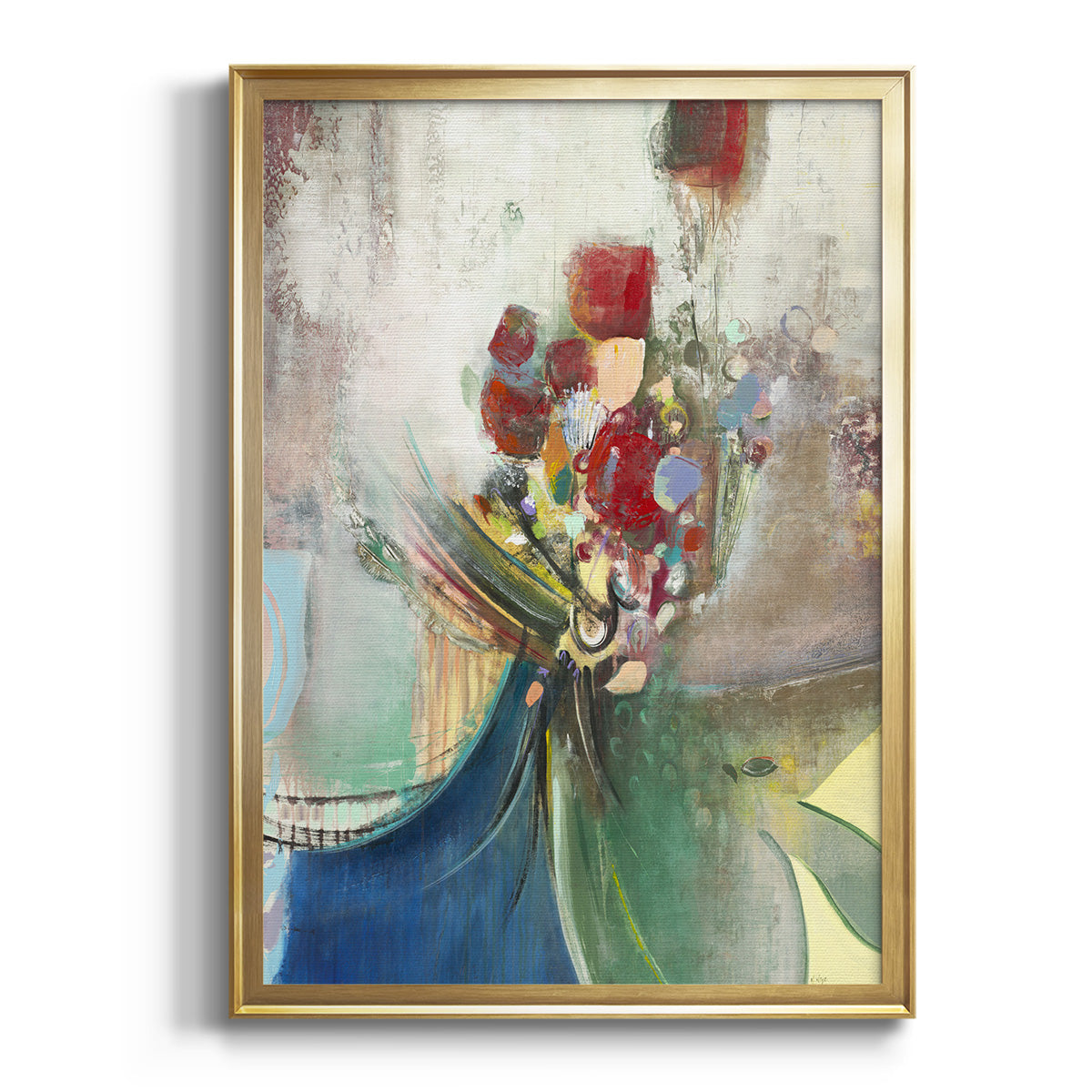 Celebration II - Modern Framed Canvas Print