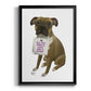 Love and Boxer - Modern Framed Canvas Print