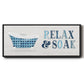 Relax and Soak - Floater Framed Canvas Print