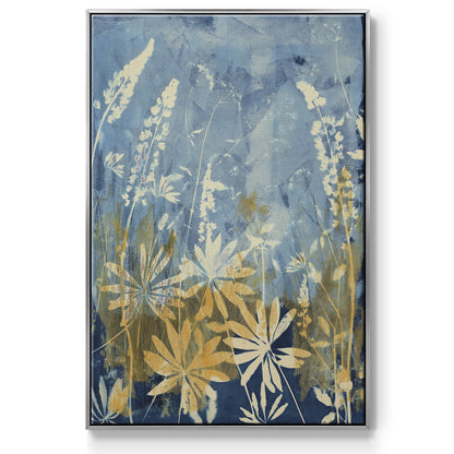 Wild Lupine - Floater Framed Canvas Print
