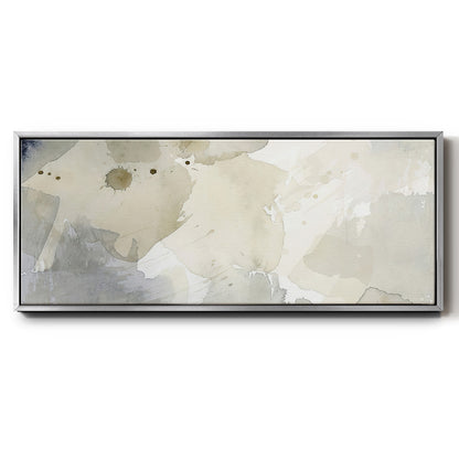 Dried Bergamot in Mist I - Floater Framed Canvas Print