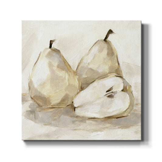 White Pear Study I-Premium Gallery Wrapped Canvas - Ready to Hang