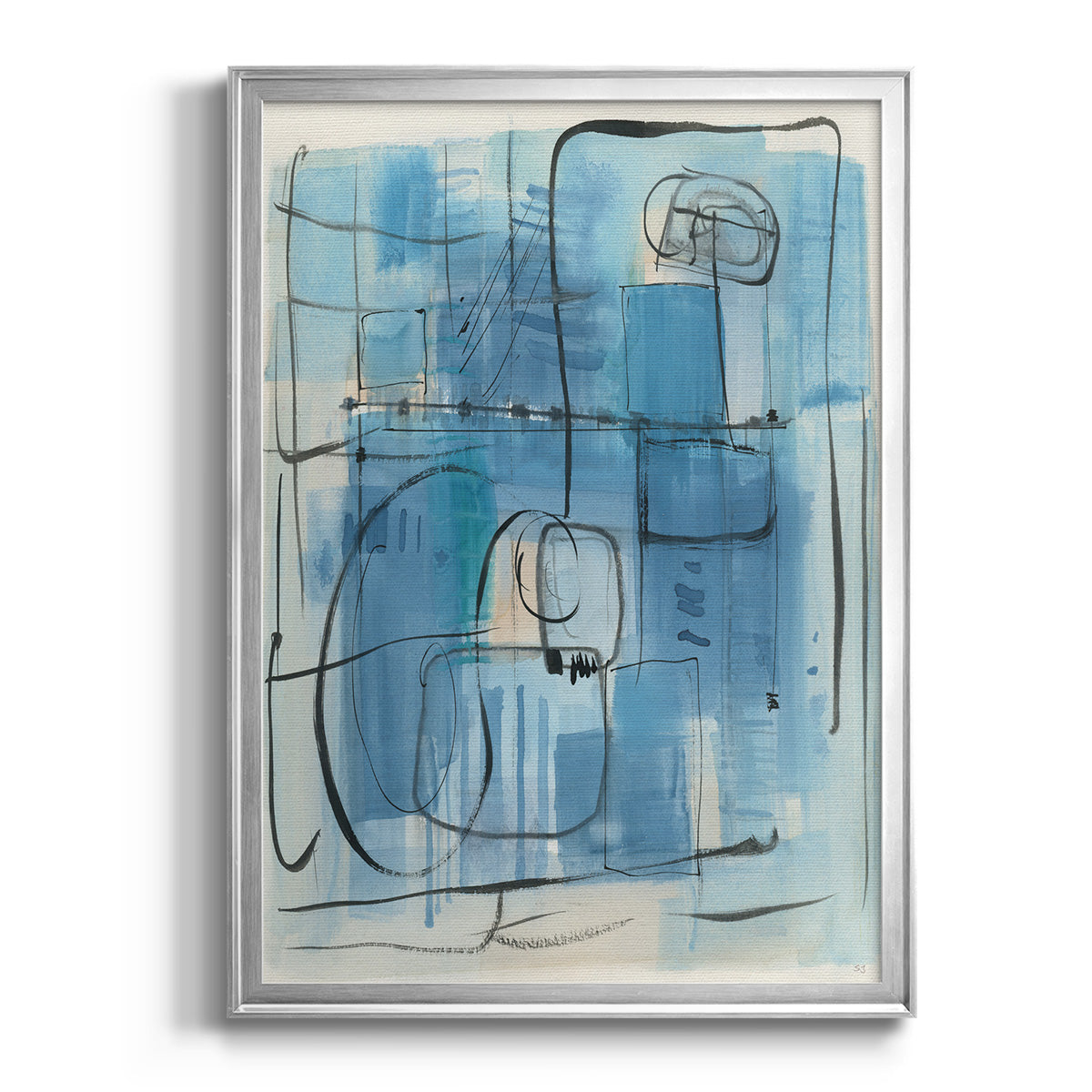 Amalfi Holiday - Modern Framed Canvas Print