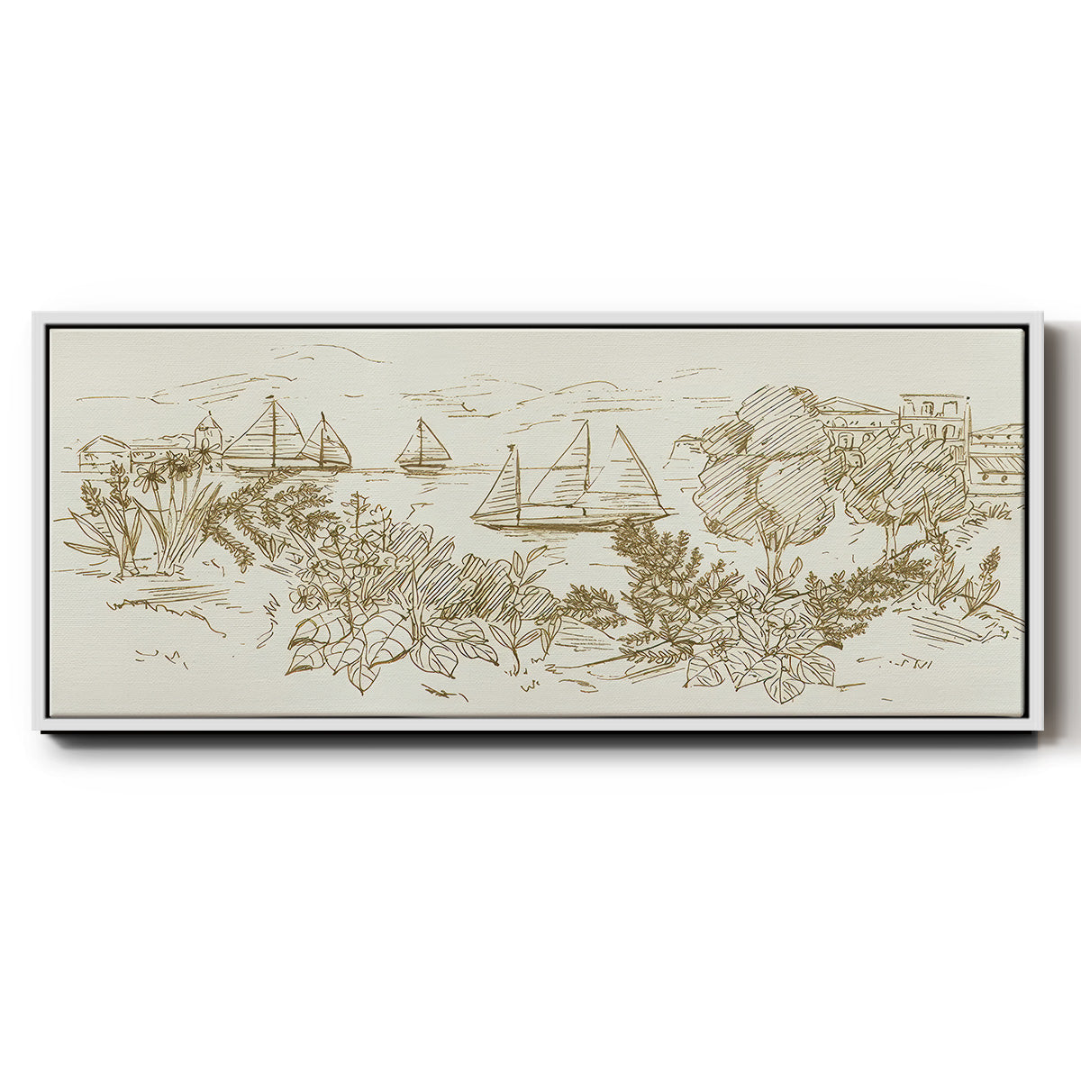 Autumn Landing II - Floater Framed Canvas Print