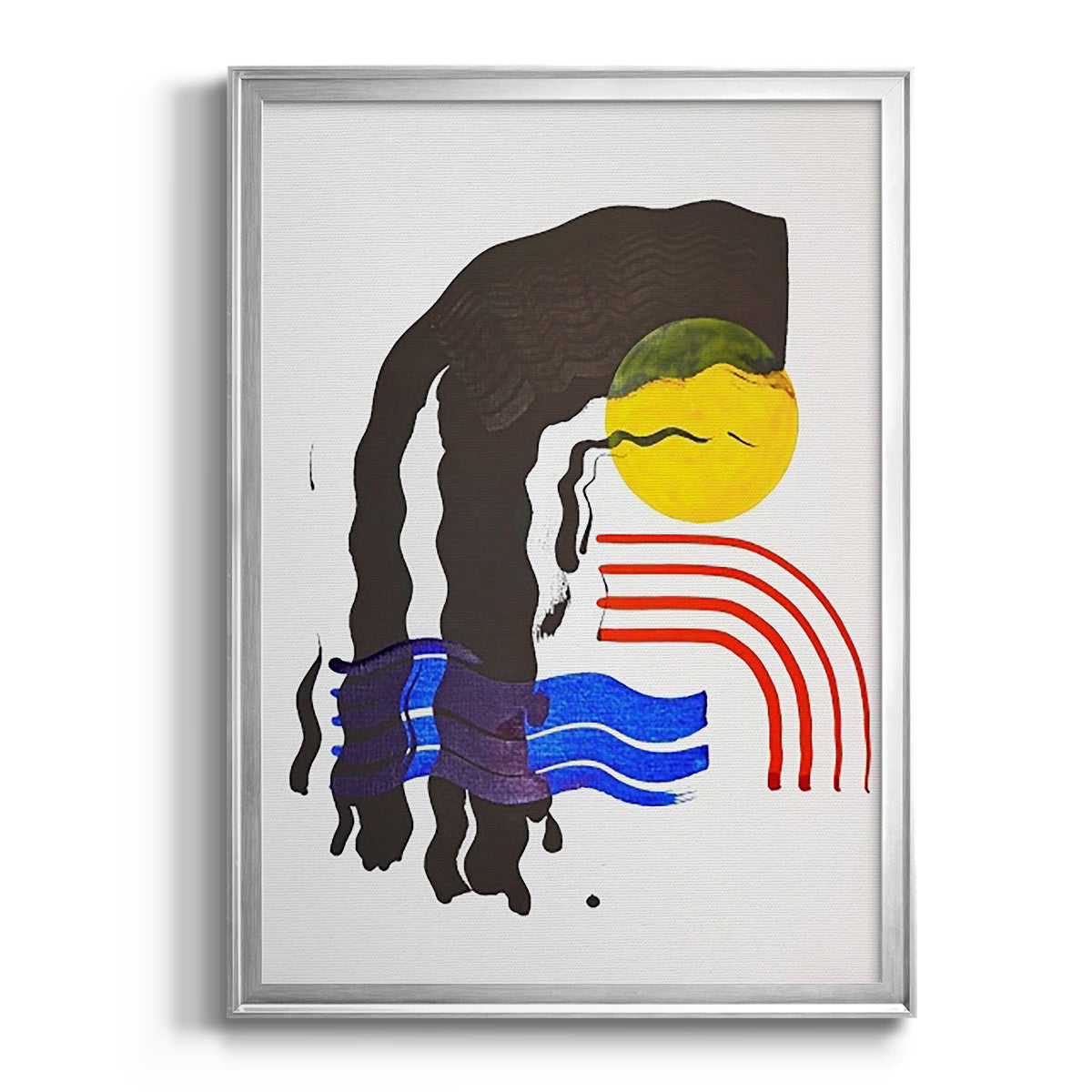 Shifting I - Modern Framed Canvas Print