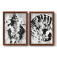 Ocean Inkblot I - Premium Framed Canvas 2 Piece Set - Ready to Hang