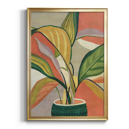 Potted Bird of Paradise - Modern Framed Canvas Print