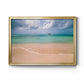 Clear Beach - Modern Framed Canvas Print