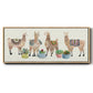 Llama Party - Floater Framed Canvas Print