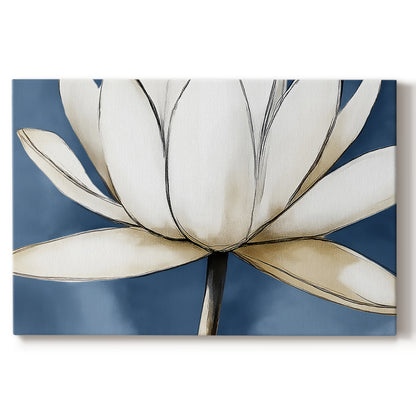 lotus,flower,bloom,white,nature,beauty,petals,tranquility,blue,serene,botanical,plant,art,calm,elegance,illustration,flora,peaceful,delicate,aquatic,symbolism,spring,outdoor,garden,color,close-up,background,creative,detailed,inspiration,fresh,natural,peacefulness,design,harmony,imagery,organic,visual,aesthetics,culture,landscape
