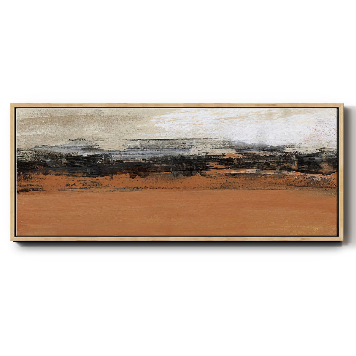 Bridges Ochre I  - Floater Framed Canvas Print