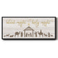 Silent Night Nativity - Floater Framed Canvas Print