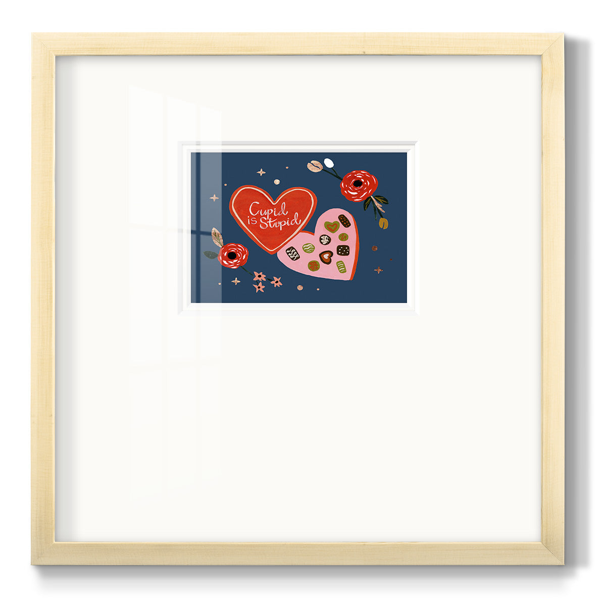 Happy Galentine II Premium Framed Print Double Matboard