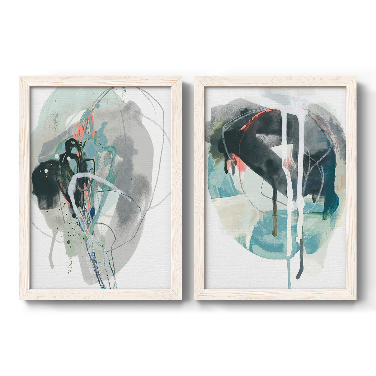 Stone Aperture I - Premium Framed Canvas 2 Piece Set - Ready to Hang