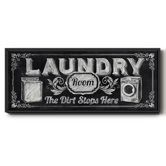 Dirt Stops Here - Floater Framed Canvas Print