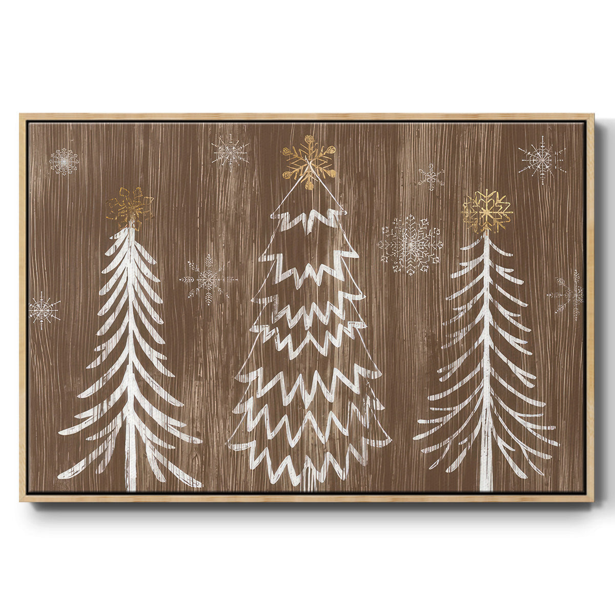 Barnwood Wonderland Collection A - Floater Framed Canvas Print