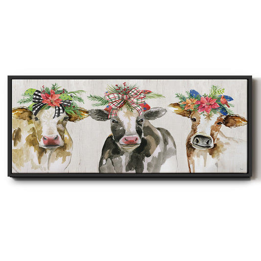 Holiday Gals - Floater Framed Canvas Print