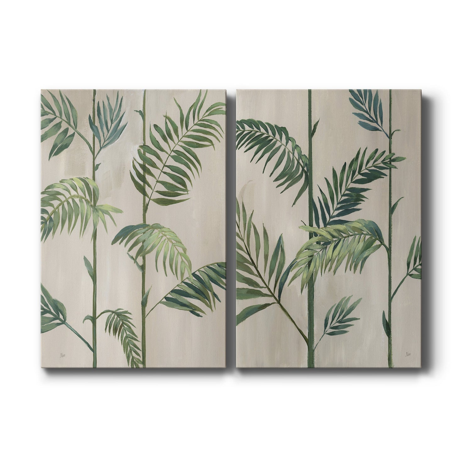 Modern Fronds II - Canvas Art Set