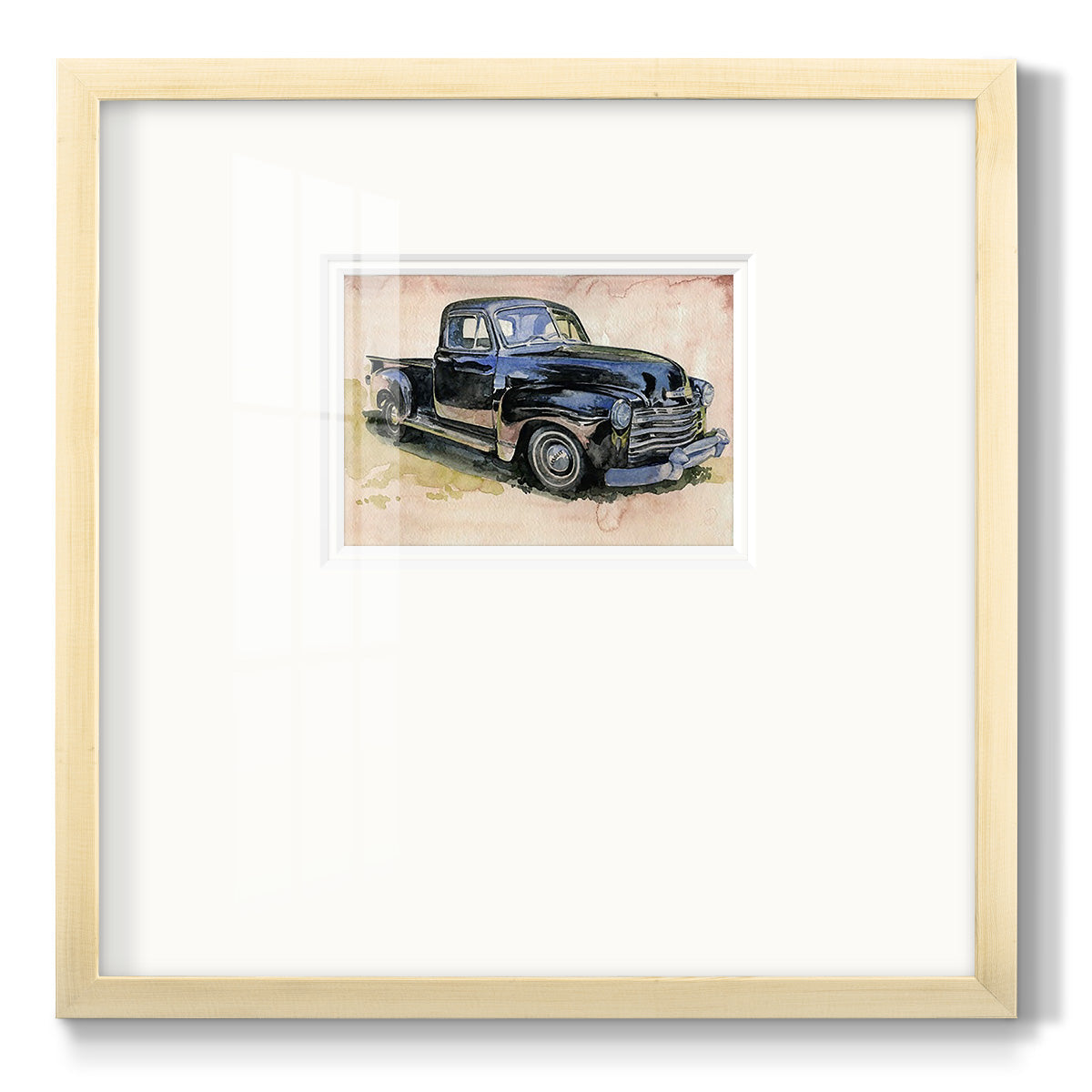 Antique Pickup II - Double Matboard Framed Print