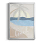 Beach Day - Modern Framed Canvas Print