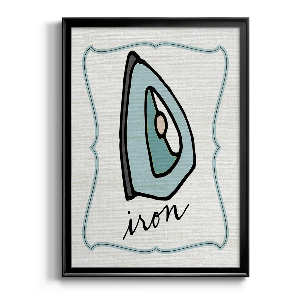 Iron - Modern Framed Canvas Print