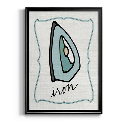 Iron - Modern Framed Canvas Print