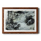 Black & White Chinois I - Barnwood Framed Art Print