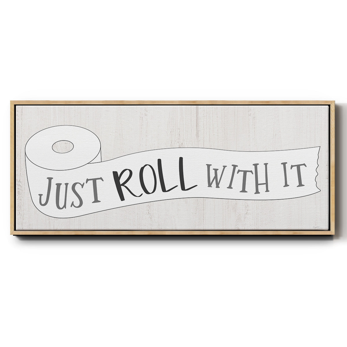 Just Roll - Floater Framed Canvas Print