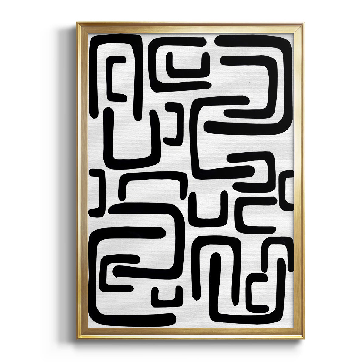 Shuffle II - Modern Framed Canvas Print