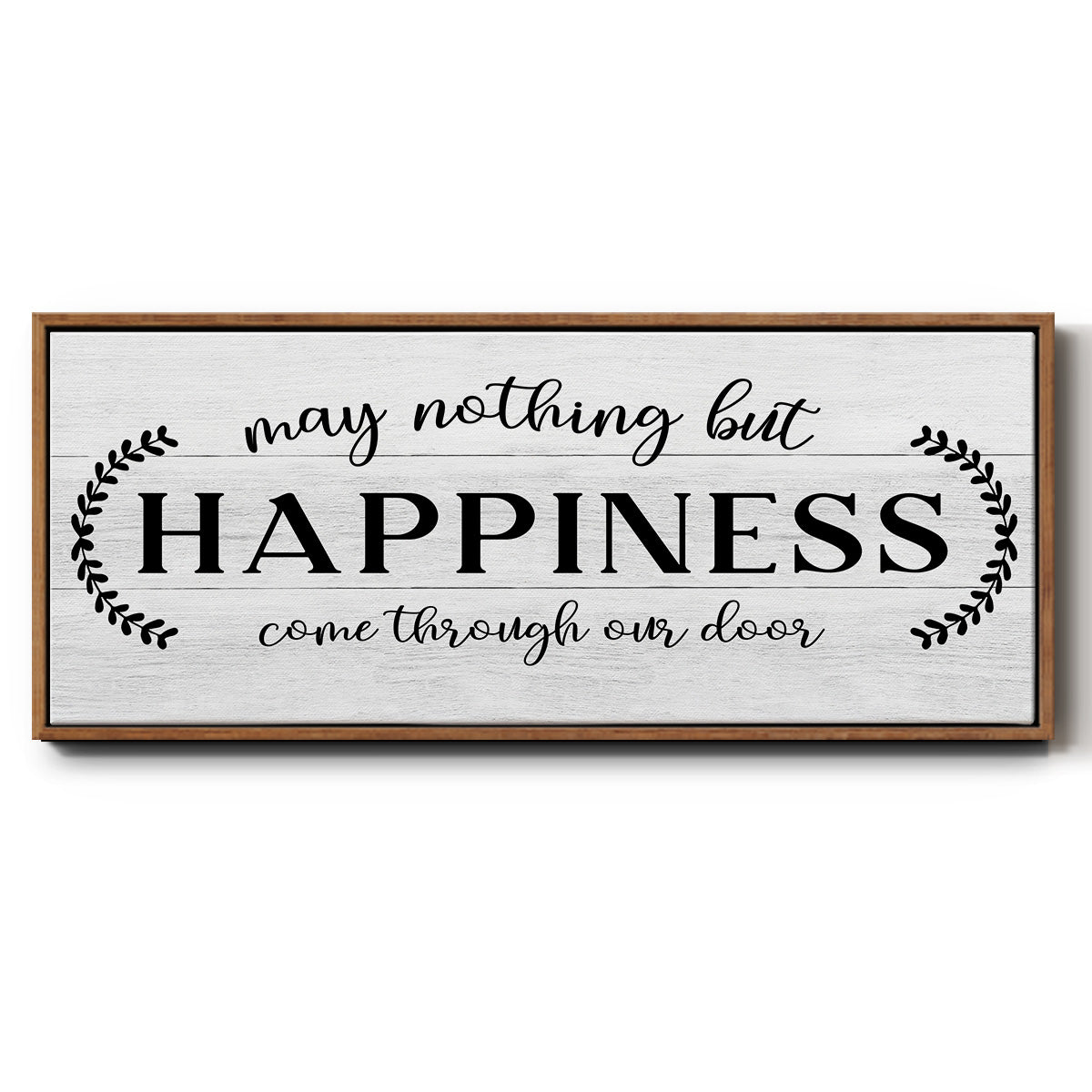 Through Our Door - Floater Framed Canvas Print