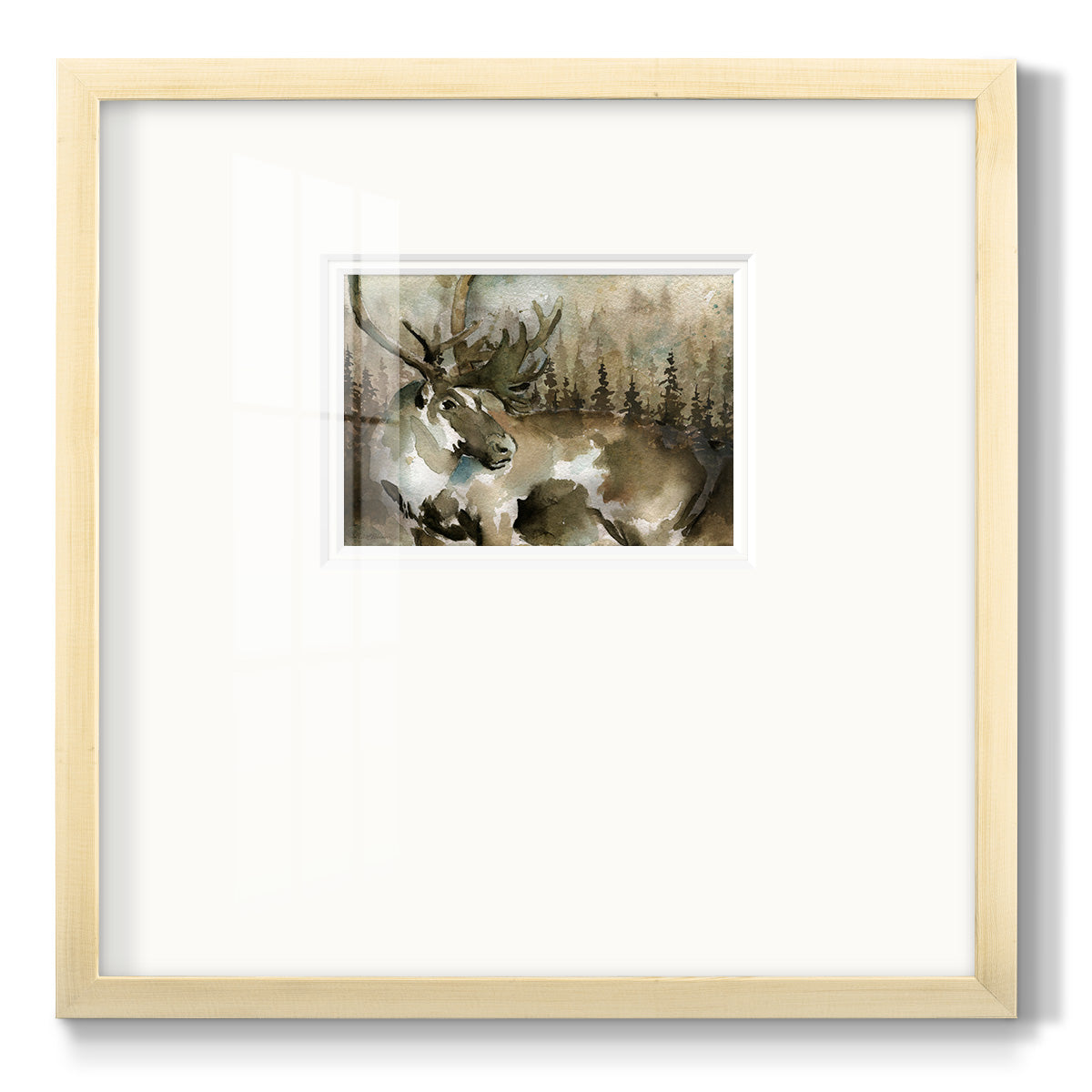 Lodge Twilight III - Double Matboard Framed Print