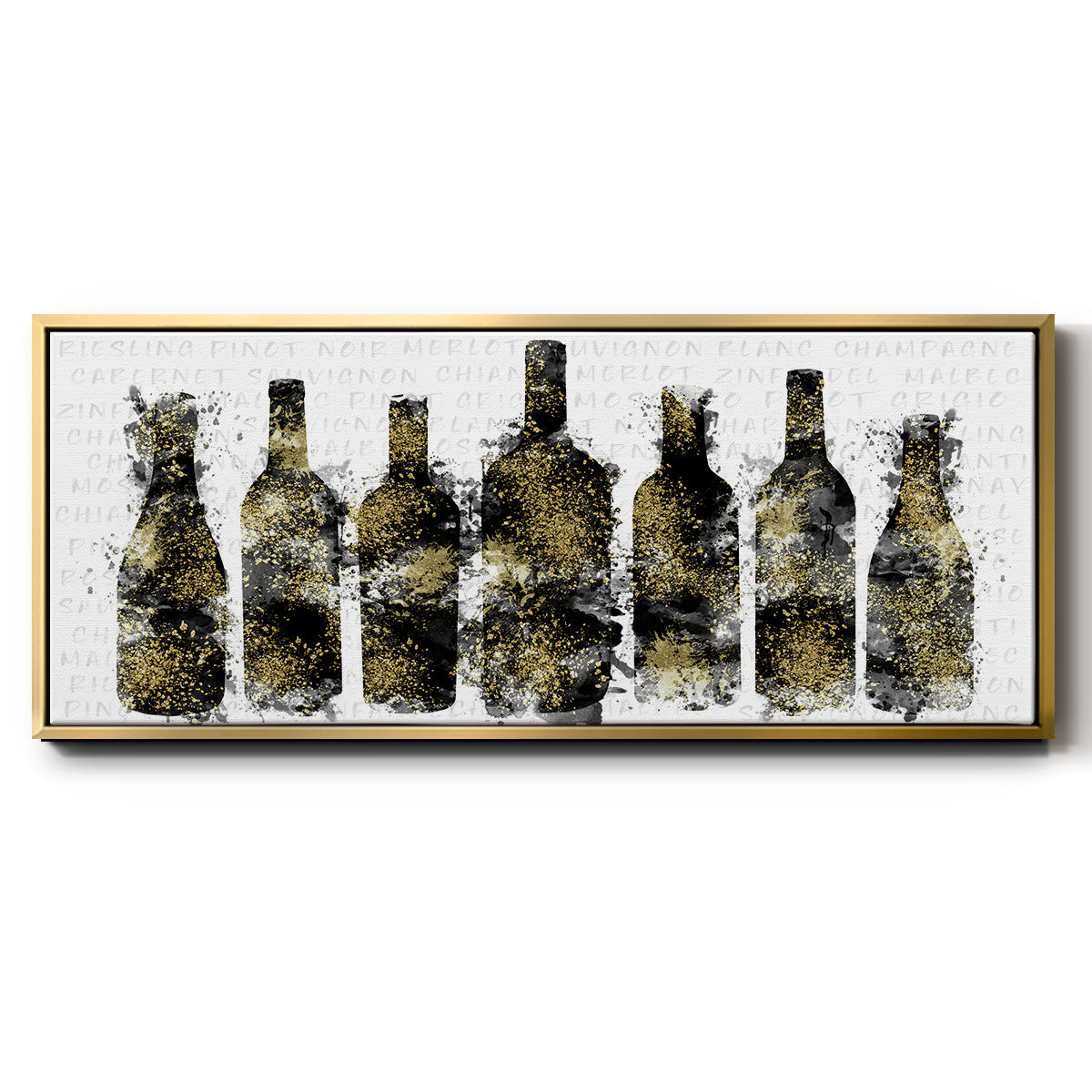 Wine Selection - Floater Framed Canvas Print