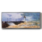 The Jetty at Le Havre, 1868 - Floater Framed Canvas Print