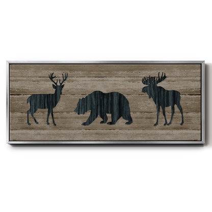 Woodland Trio - Floater Framed Canvas Print