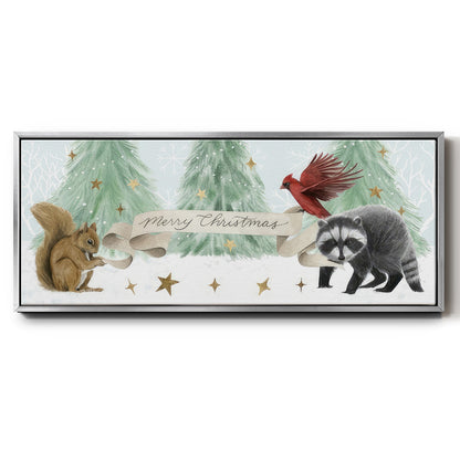 Christmas in the Forest Collection D - Floater Framed Canvas Print