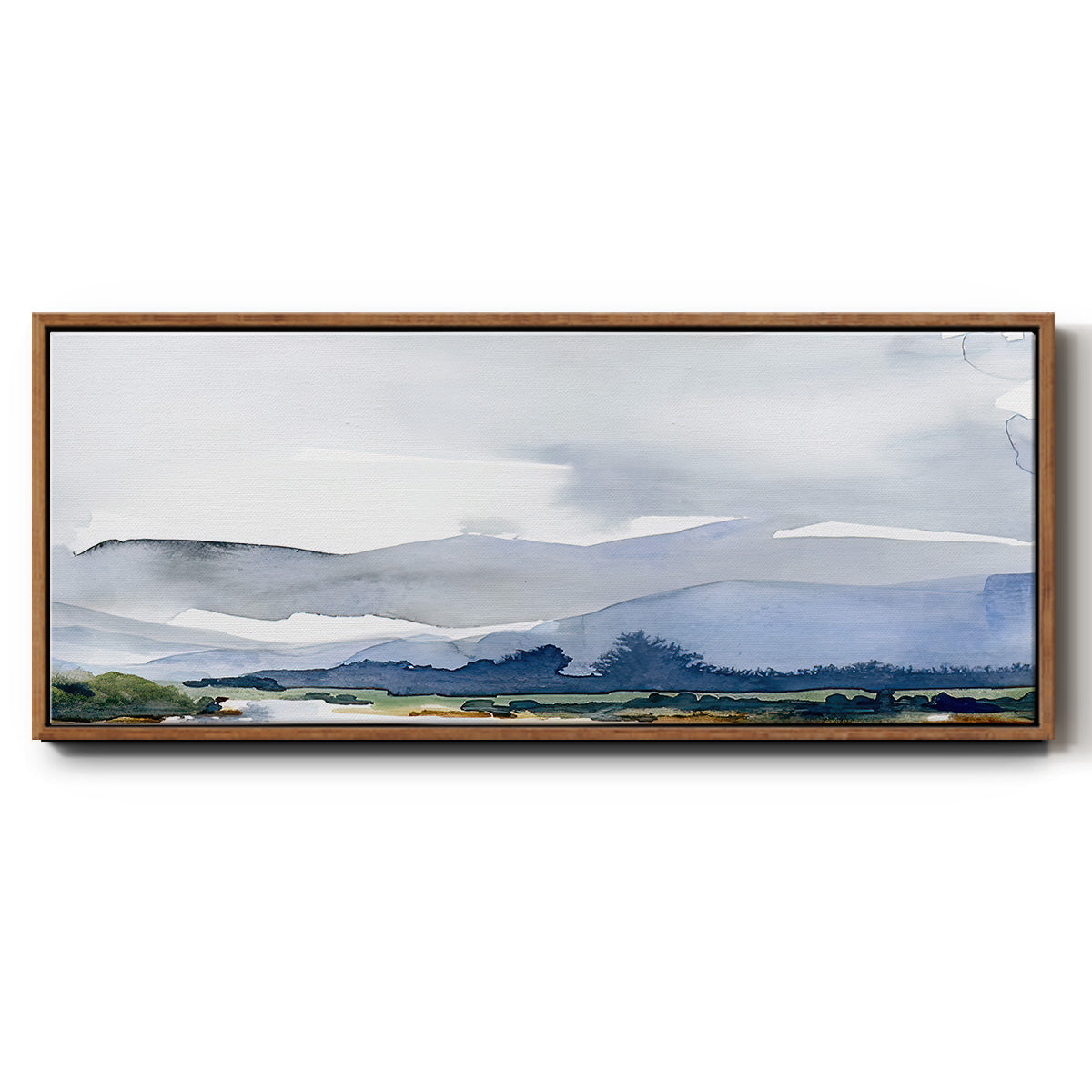 Blue Ridge I - Floater Framed Canvas Print