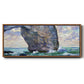 The Manneport, Seen from Below, 1883 - Floater Framed Canvas Print