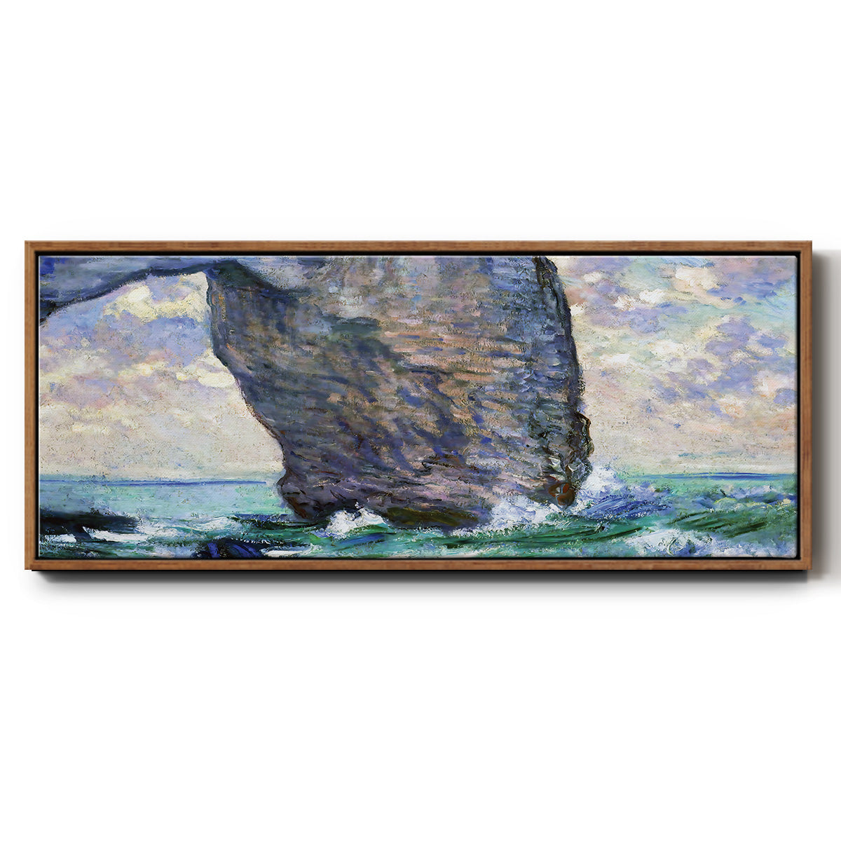 The Manneport, Seen from Below, 1883 - Floater Framed Canvas Print