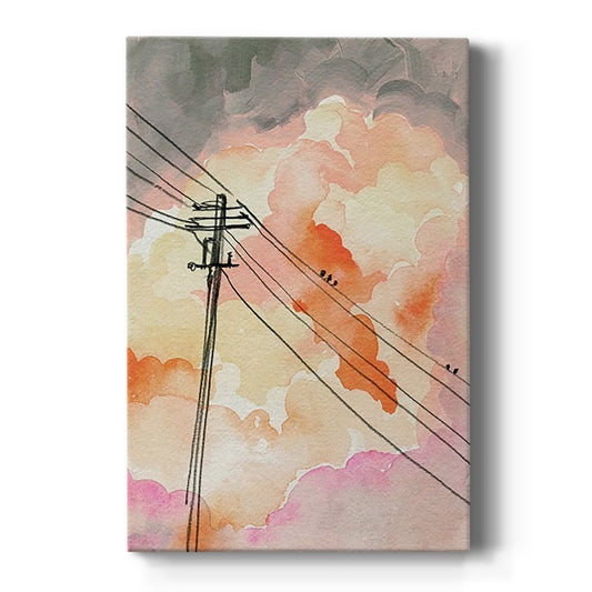 Cloudy Communication II - Canvas Art Print