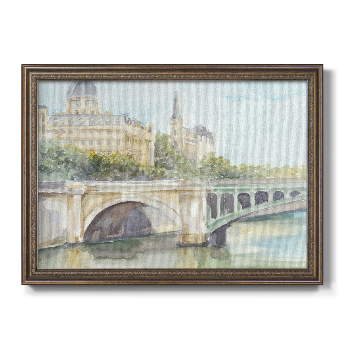 French Bridge Study IV Premium Framed Canvas- Ready to Hang