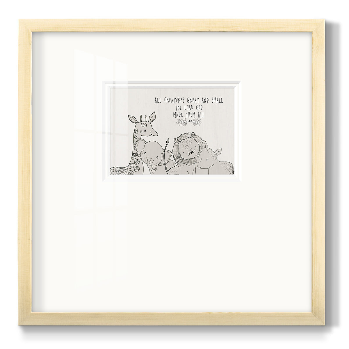 All Creatures - Double Matboard Framed Print