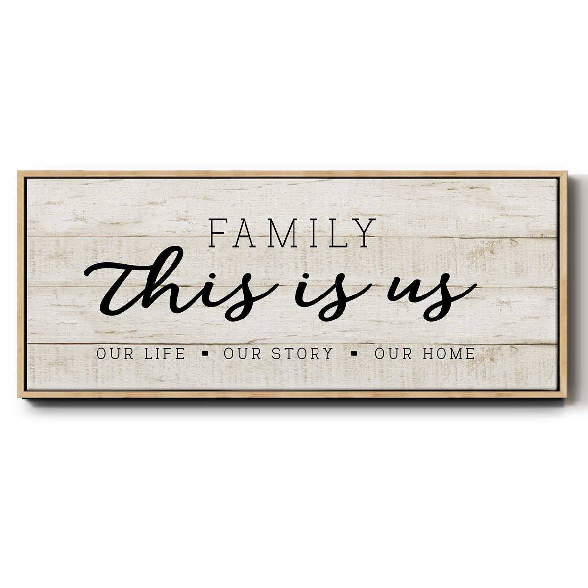 This is Us - Floater Framed Canvas Print