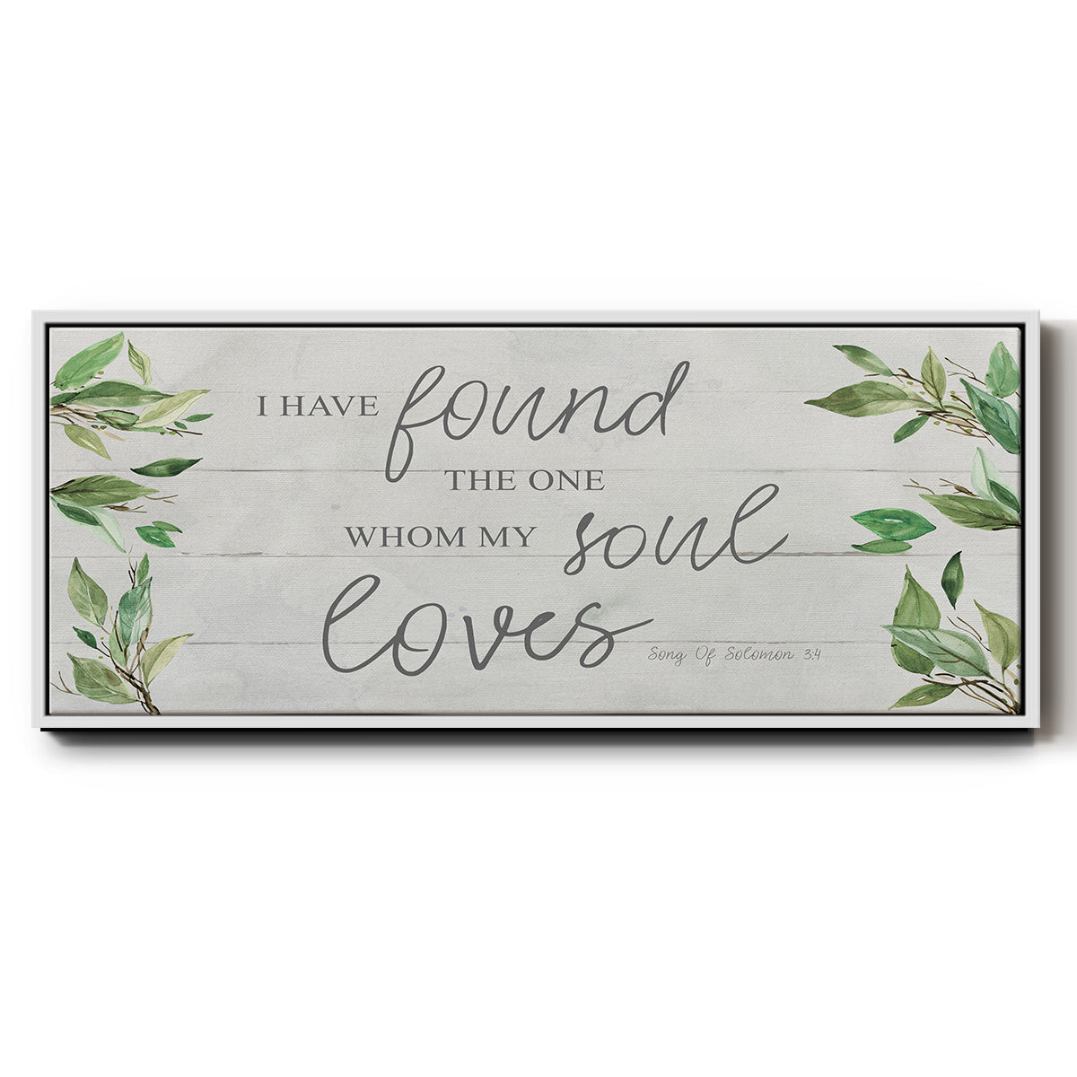 Soul Loves - Floater Framed Canvas Print