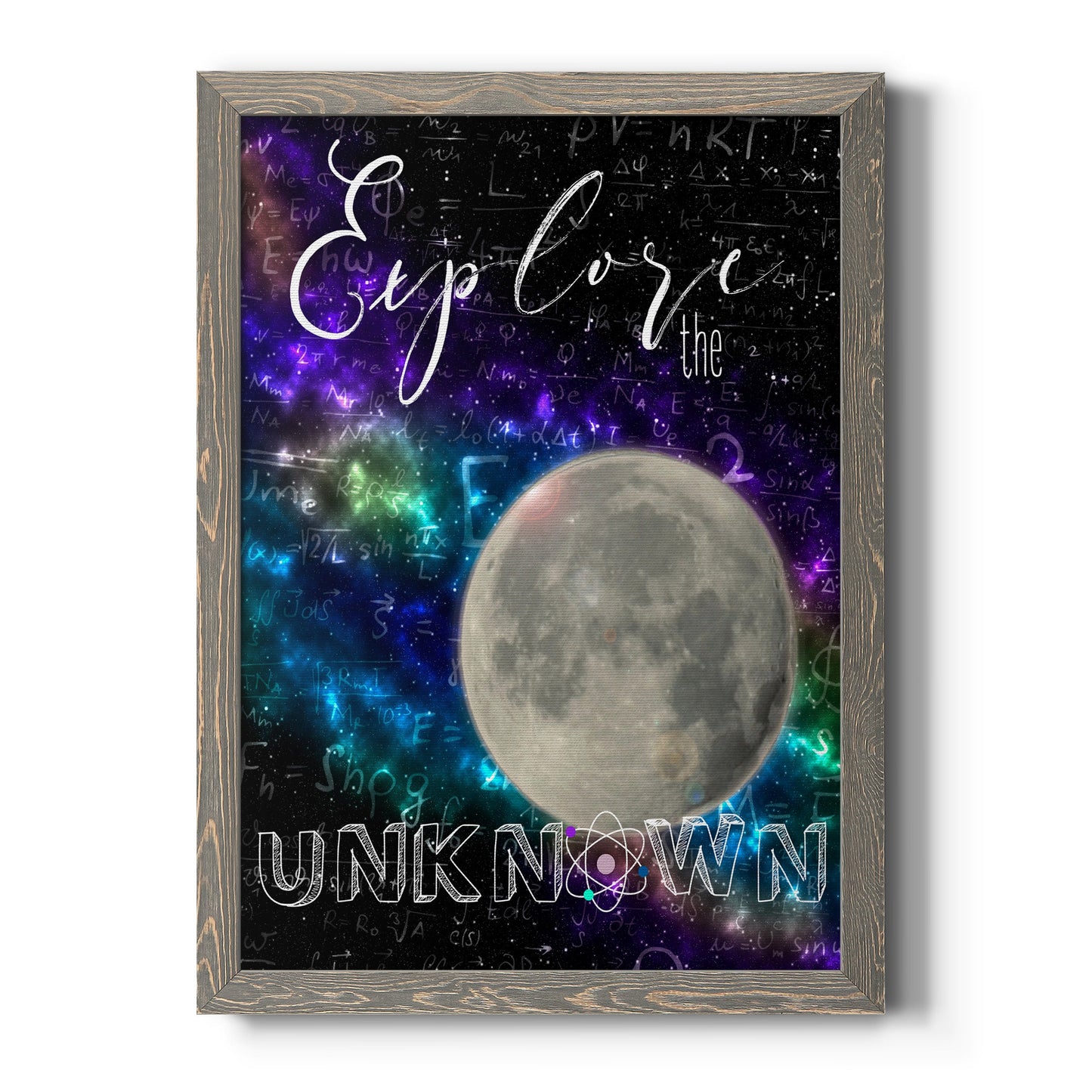 Explore - Premium Canvas Framed in Barnwood - Ready to Hang