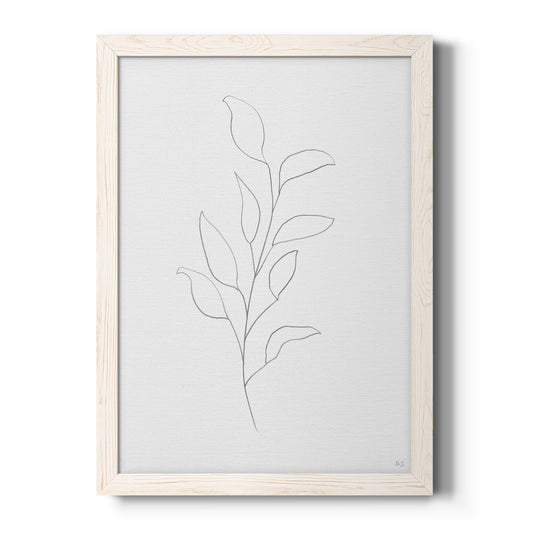 Botanical Gesture VI - Barnwood Framed Canvas Print