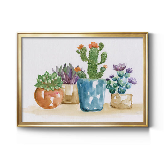 Summer Succulents II Premium Classic Framed Canvas - Ready to Hang