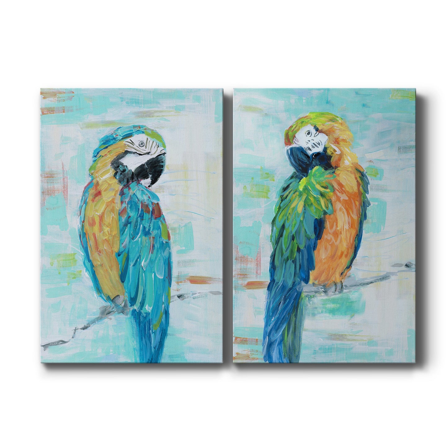 Island Parrot I Premium Gallery Wrapped Canvas - Ready to Hang